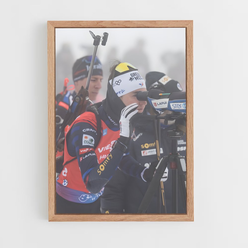 Poster Vitesse Éphémère – affiche Biathlon (vue 4)